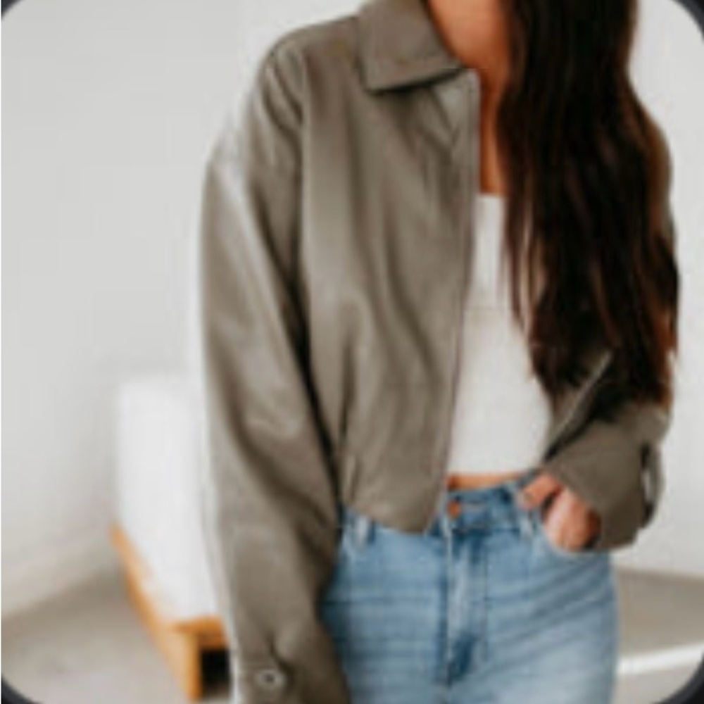 Tristan Leather Bomber Jacket